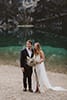 bride and groom in the middle of nature's best- Dolomites Elopement