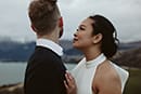 bride admiring her groom- Queenstown Wedding