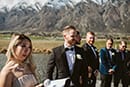 groom and guests waiting for the bride as she walks down the aisle- Queenstown Wedding
