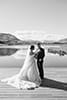 bride and groom admiring each other as newly husband and wife- Queenstown Wedding