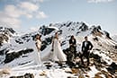 bridal pictorial in the snowy mountain- Queenstown Wedding