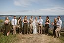 bride and groom with their bridesmaids and groomsmen- Taupo Wedding