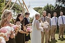 bride and groom in their wedding ceremony- Taupo Wedding